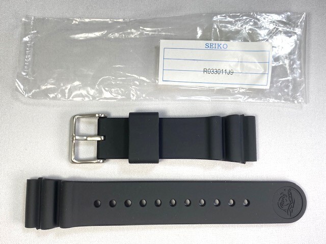 R033011J9 SEIKO プロスペックス 22mm 純正シリコンバンド ブラック SBDN023/V147-0AY0他用 クロネコゆうパケット送料無料