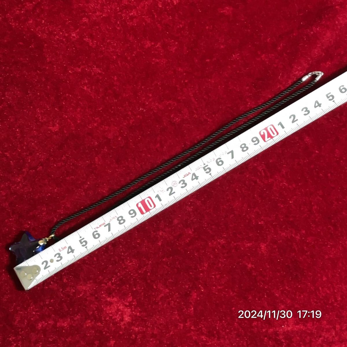 K18 SV925 Baccarat バカラ 星 スター クリスタル ブルーカラー ペンダント ネックレス アクセサリー_画像9