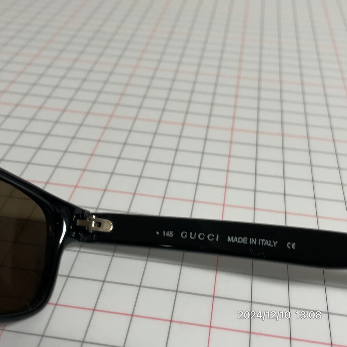 GUCCI グッチ Gロゴ フルリム スクエア ブラックカラー サングラス メガネ 眼鏡