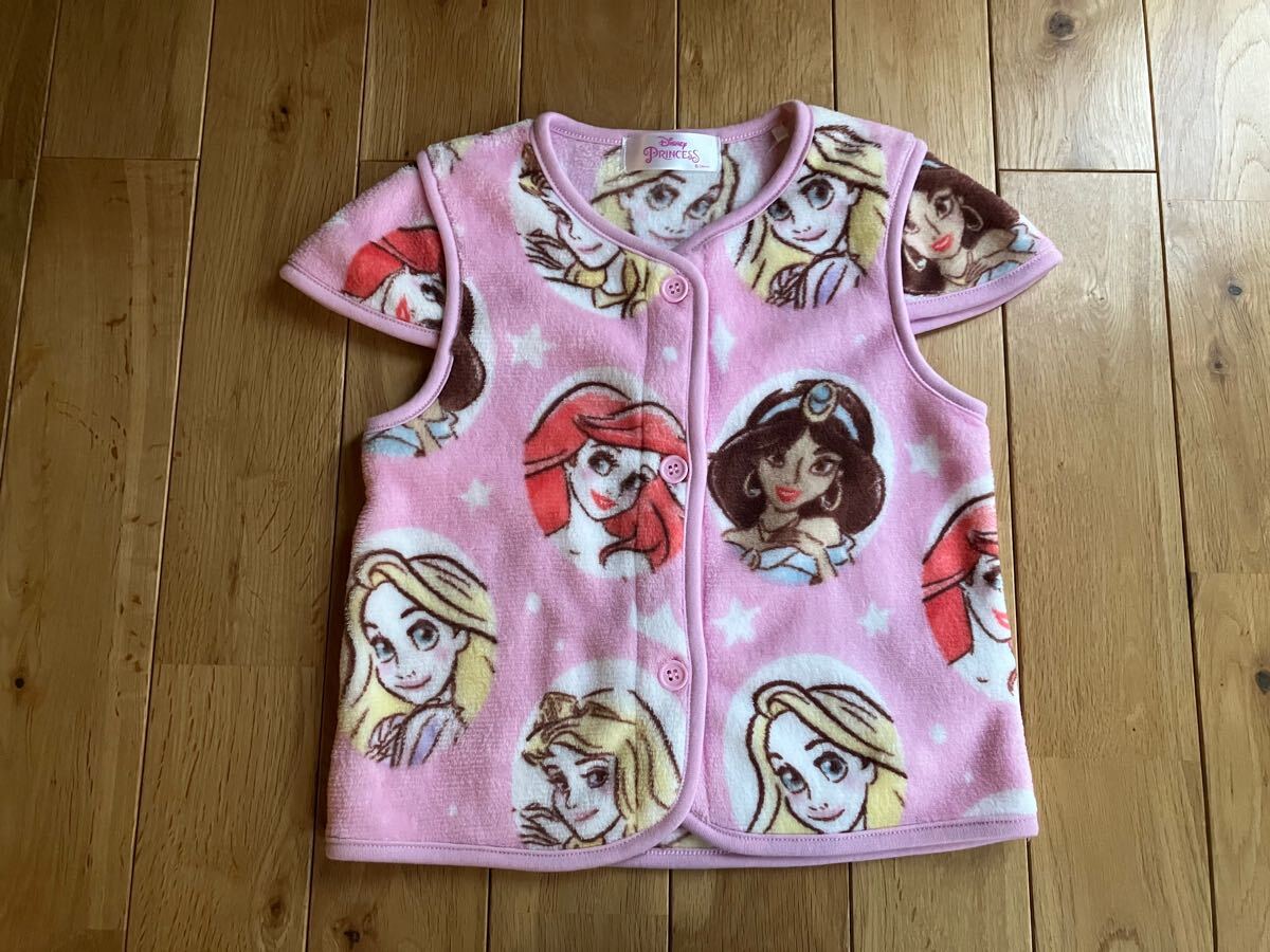 新品 ディズニープリンセス フリース ベスト スリーパー 100センチ