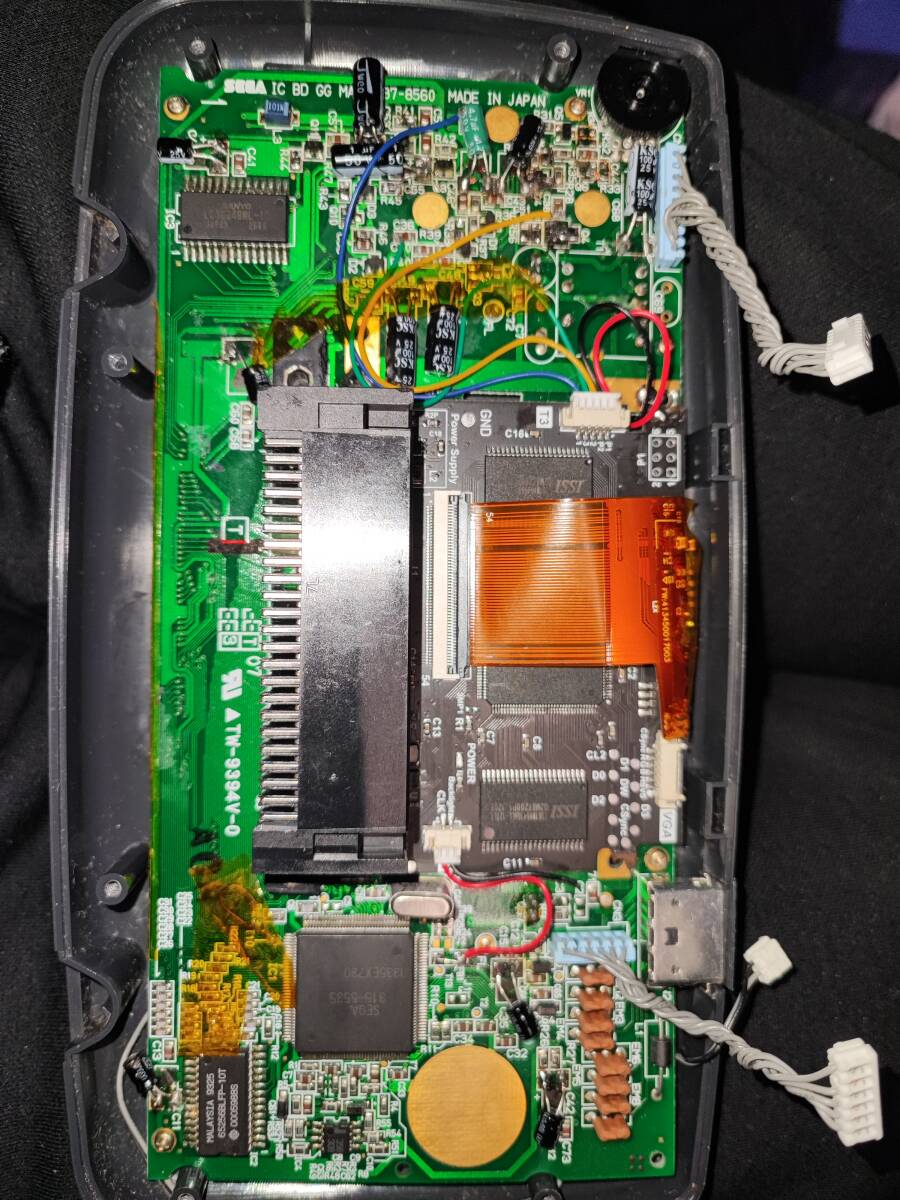 訳あり商品 ゲームギア ジャンク IPS液晶化 コンデンサ交換済み ニコイチ 訳 ゲームギア