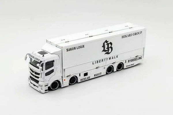 ゲインコーププロダクツ GCD 1/64 三菱 ふそう LB-TRUCKS リバティウォーク トラック スーパー グレート トランスポーター KS073-301