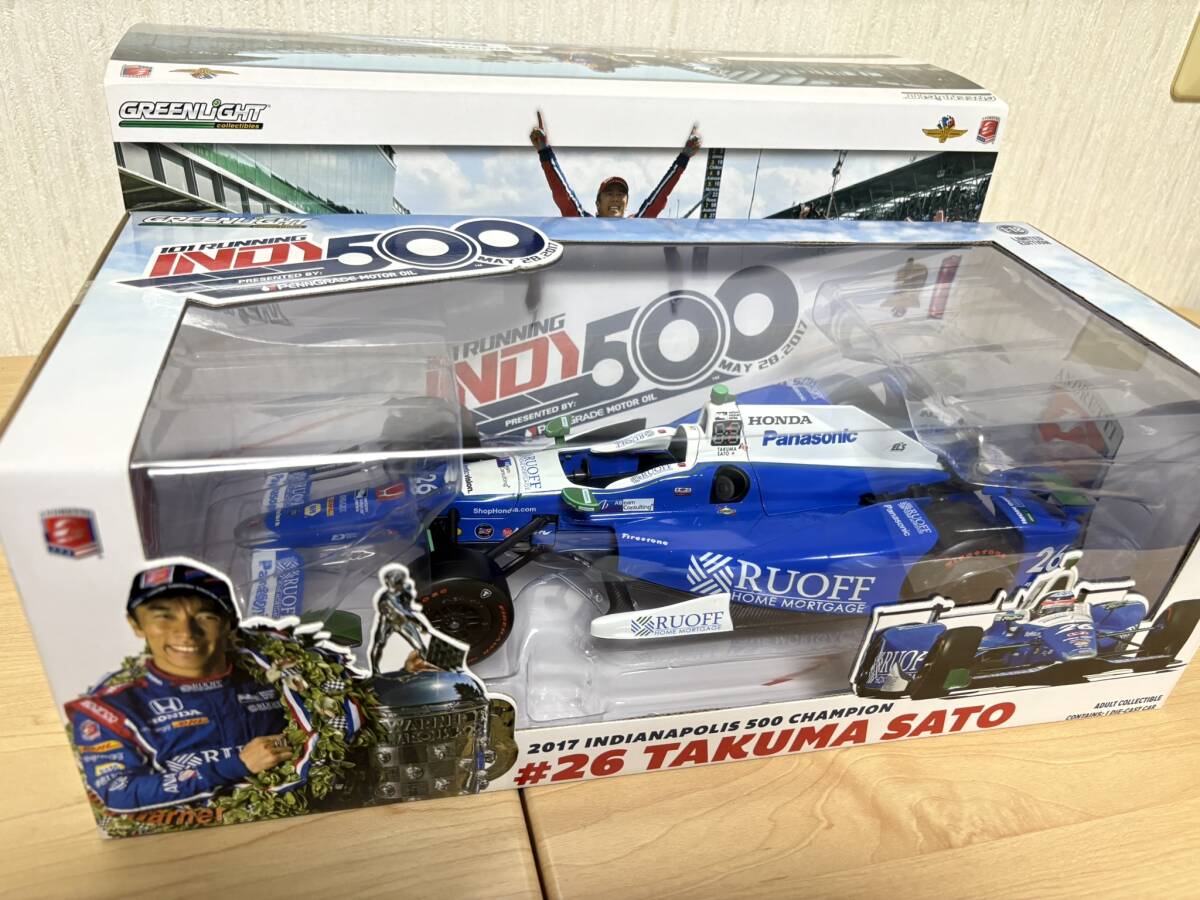 【未開封新品】INDYCAR 2017 優勝 佐藤琢磨 DW12 Andretti Autosport） （1/18 GreenLight）