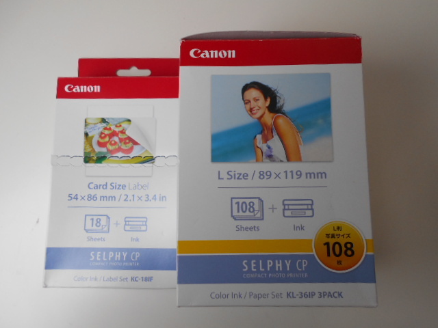 v[ unused * storage goods ]Canon Canon SELPHY CP1300 self .- compact photoprinter -& ink * seat set 