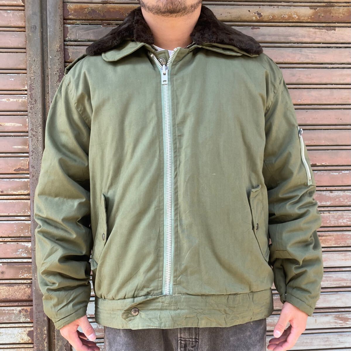 70s フランス軍 フライトジャケット B15 空軍 XL 中綿ジャケット 70s フランス軍 フライトジャケット B15 空軍 XL 中綿ジャケット