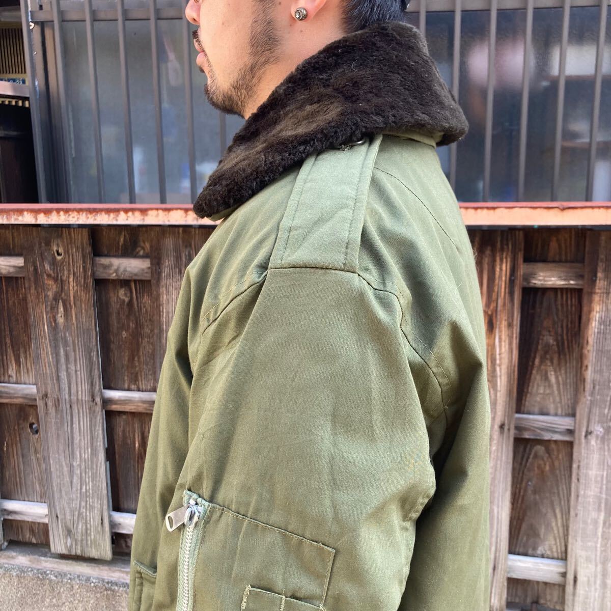 70s フランス軍 フライトジャケット B15 空軍 XL 中綿ジャケット 70s フランス軍 フライトジャケット B15 空軍 XL 中綿ジャケット