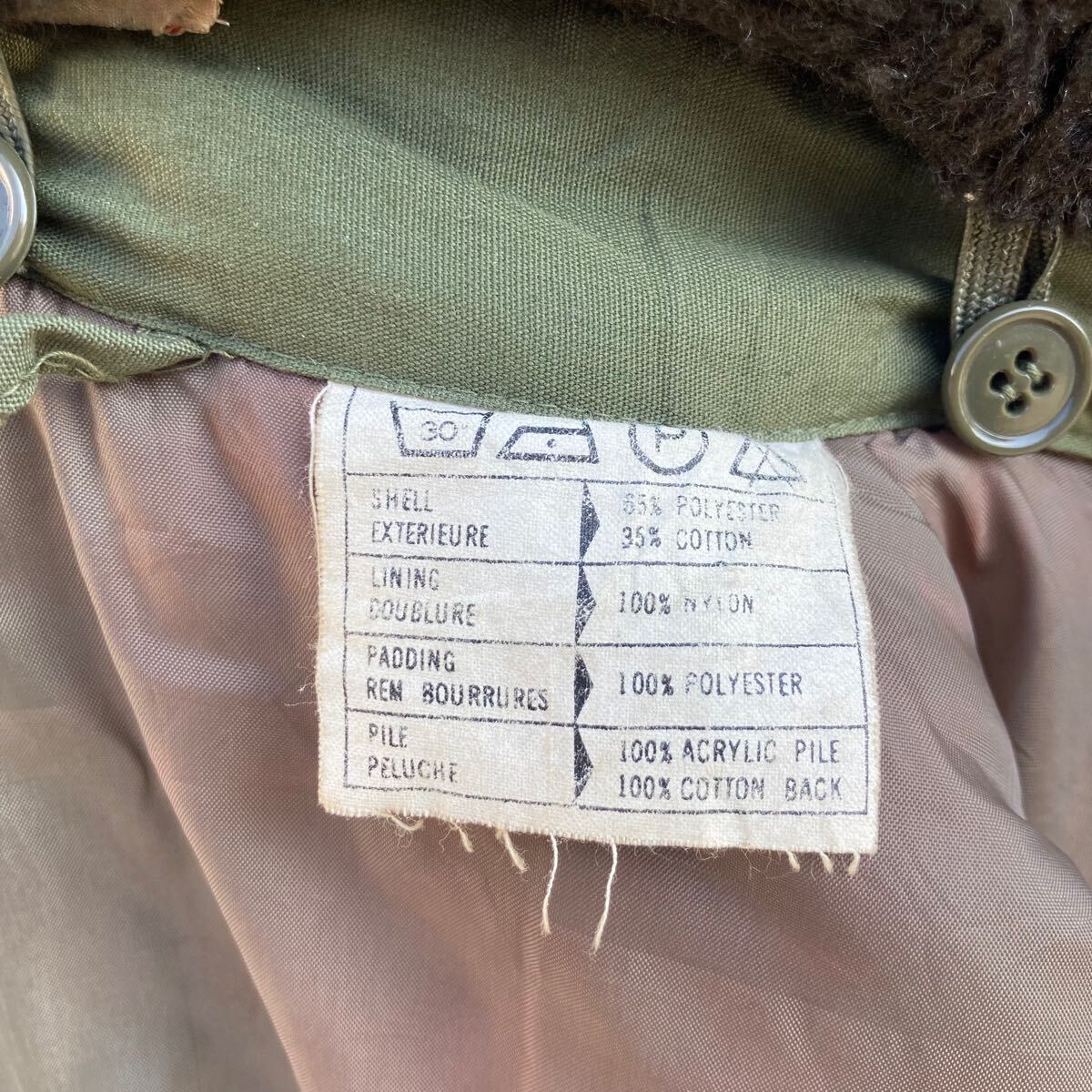 70s フランス軍 フライトジャケット B15 空軍 XL 中綿ジャケット 70s フランス軍 フライトジャケット B15 空軍 XL 中綿ジャケット