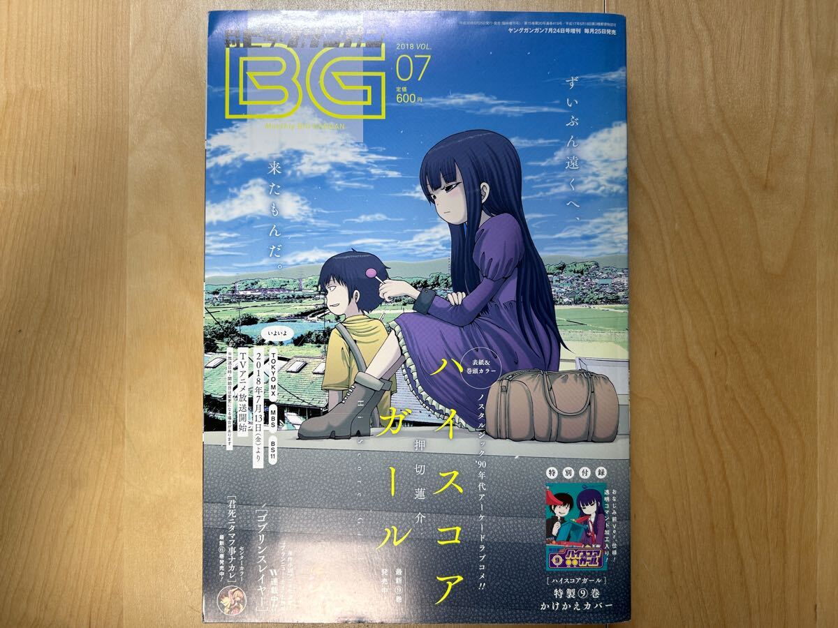 月刊ビッグガンガン 2018 Vol.07 特別付録 ハイスコアガール 特製9巻 かけかえカバー