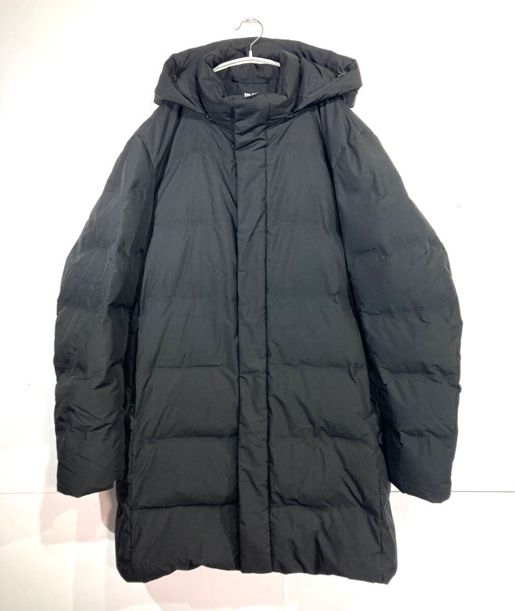 49-29 ユニクロ シームレスダウンコート XL ブラック 311-400512