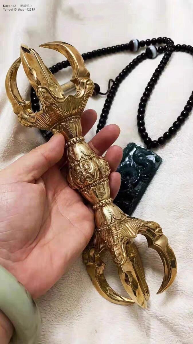 三面大黒天立像 (銅製_仏像) 財神 置物 銅器 密教法具 寺院用 三面大黒天立像 (銅製_仏像) 財神 置物 銅器 密教法具 寺院用