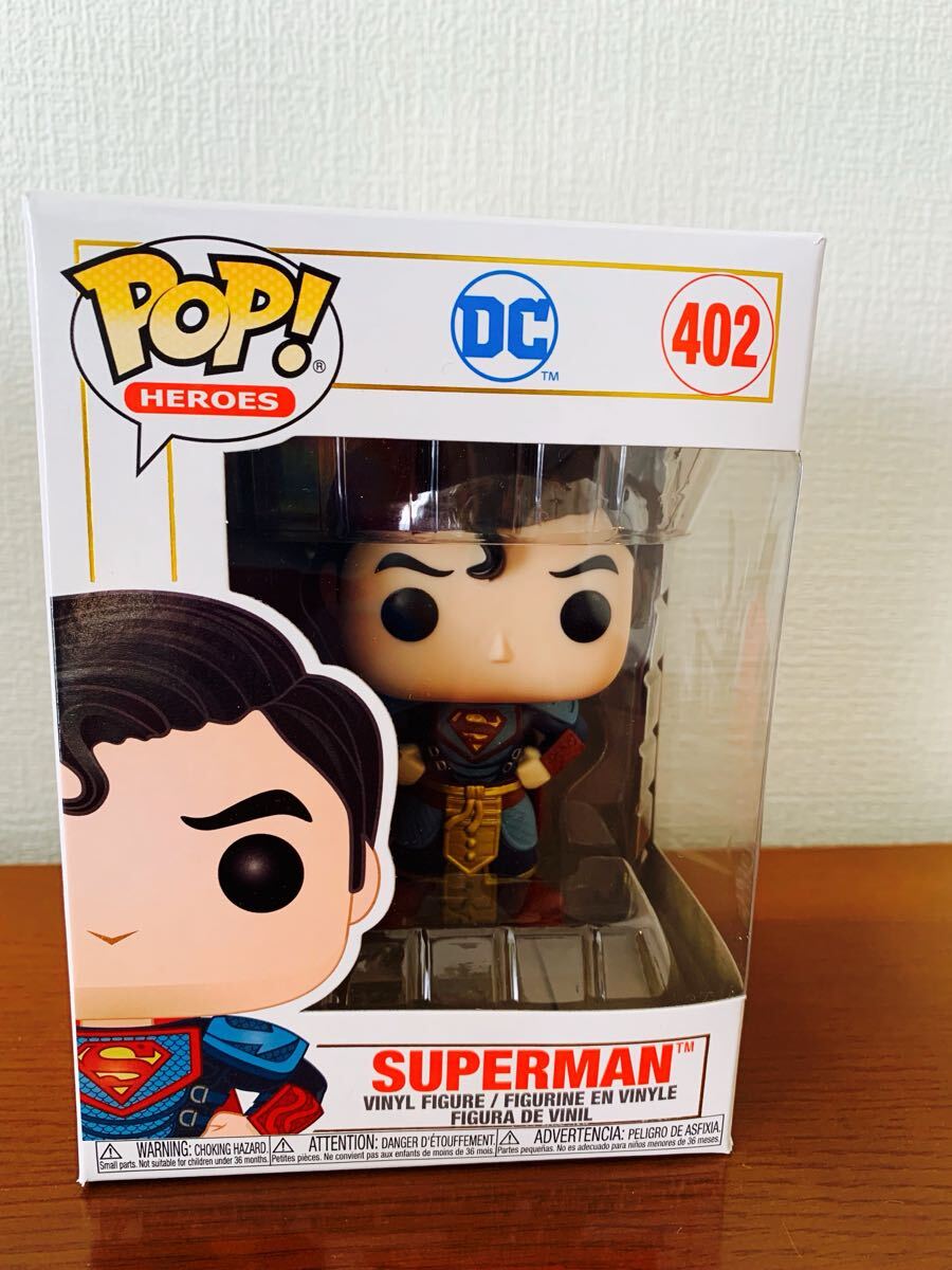 新品　未開封　FUNKO POP! SUPERMAN スーパーマン　Imperial Palace #402 DC コミック　プロテクター付　ビニールフィギュア　402