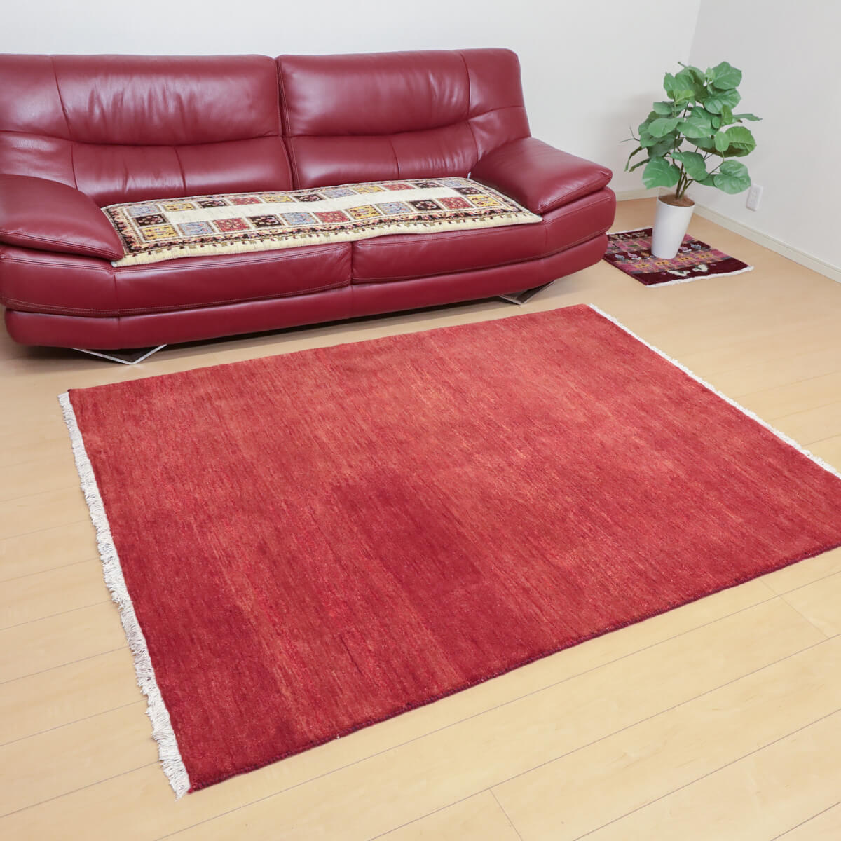 ギャッベ/カシュクリ 195×148cm イラン産 手織り リビング ギャッベ/カシュクリ 195×148cm イラン産 手織り リビング