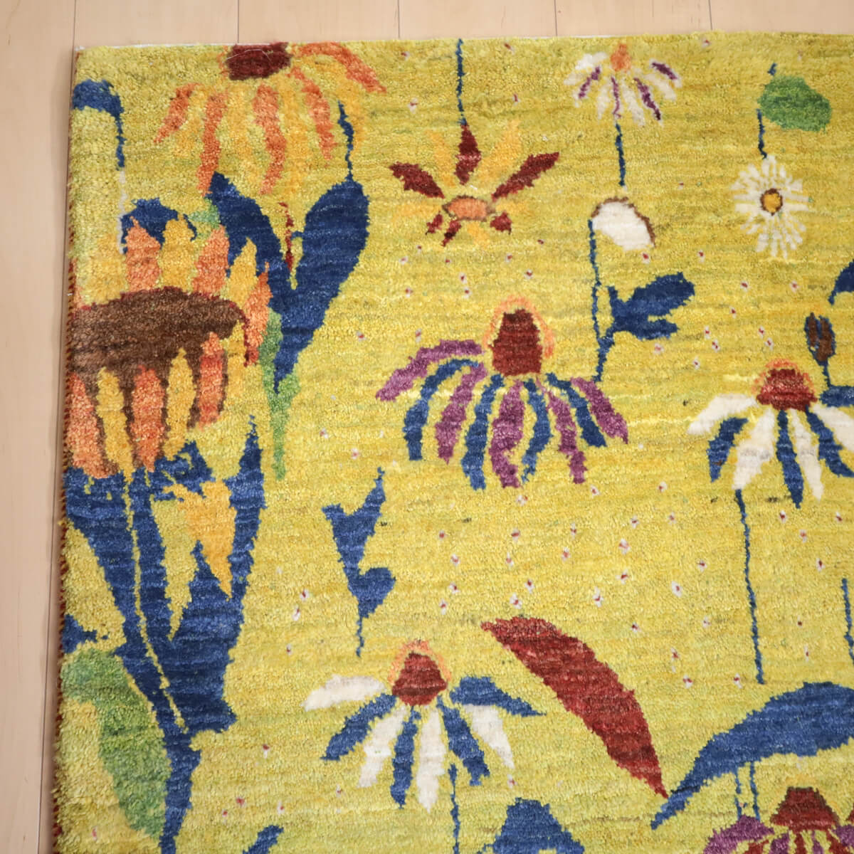 ギャッベ/ルリバフ 240×172cm イラン産 手織り リビング ウール ギャッベ/ルリバフ 240×172cm イラン産 手織り リビング ウール