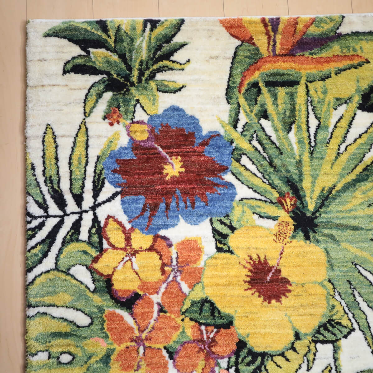 ギャッベ/ルリバフ 214×155cm イラン産 手織り リビング ウール ギャッベ/ルリバフ 214×155cm イラン産 手織り リビング ウール