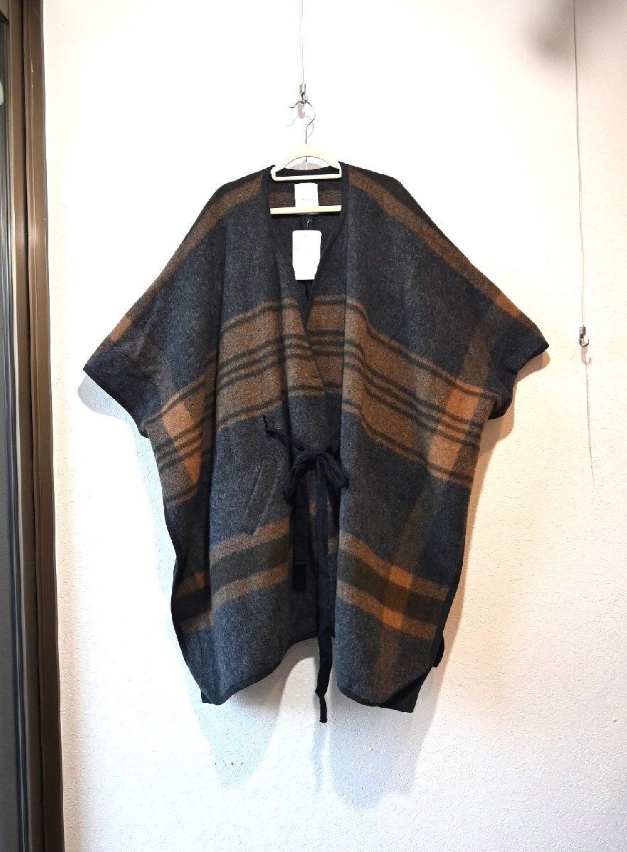 ★SLOBE IENA Fi.m/イエナ　*ボーダーシャギーポンチョ　web&自由が丘店のみの限定商品♪　//定価￥33.000*　古着のgplus広島　2412r1