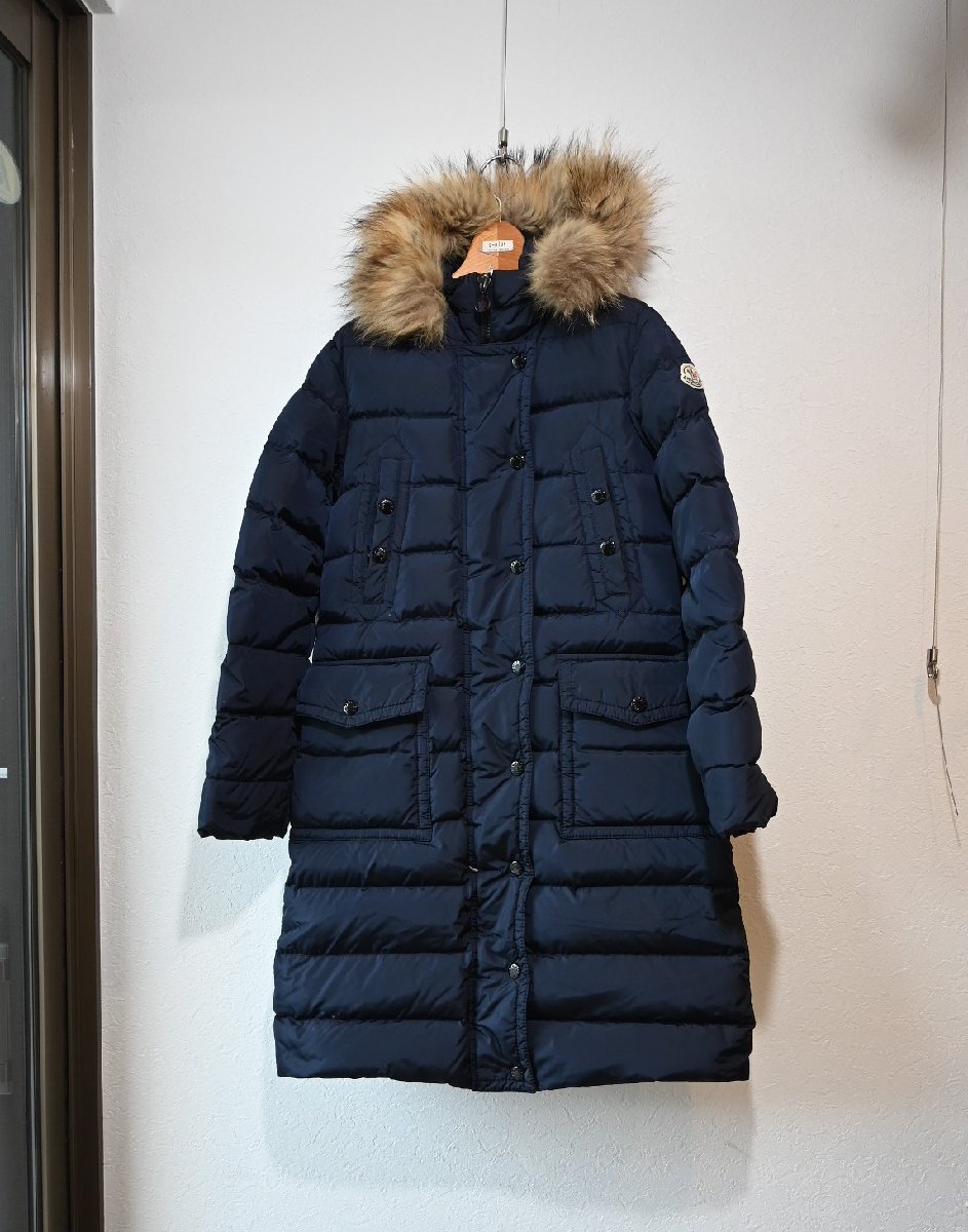 ★MONCLER/モンクレール　*MERIN ダウンコート/size:00　ネイビー*　古著のgplus広島　2412r2