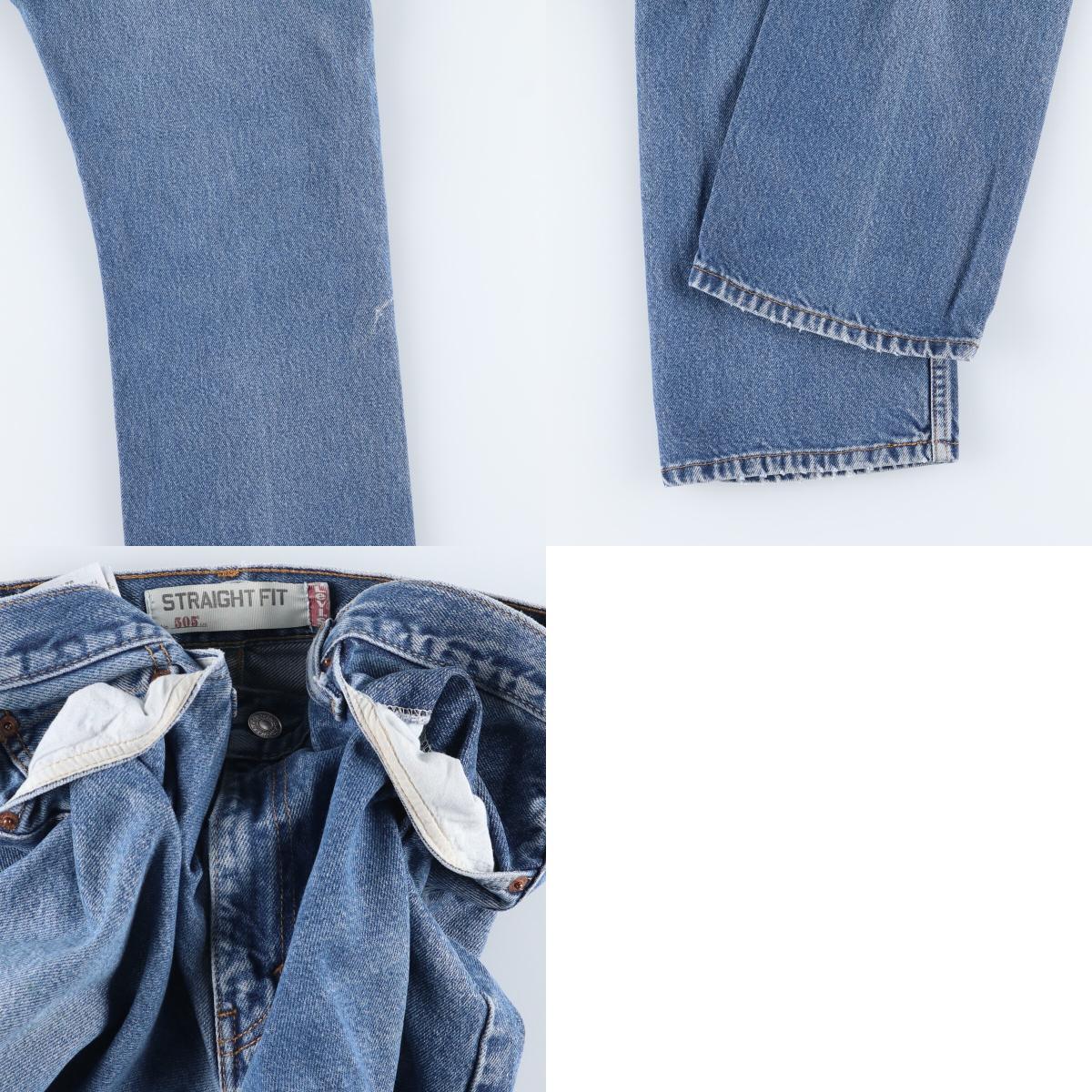 古著 リーバイス Levi's 505 STRAIGHT FIT テーパードデニムパンツ メンズw32相當(dāng) /eaa507634
