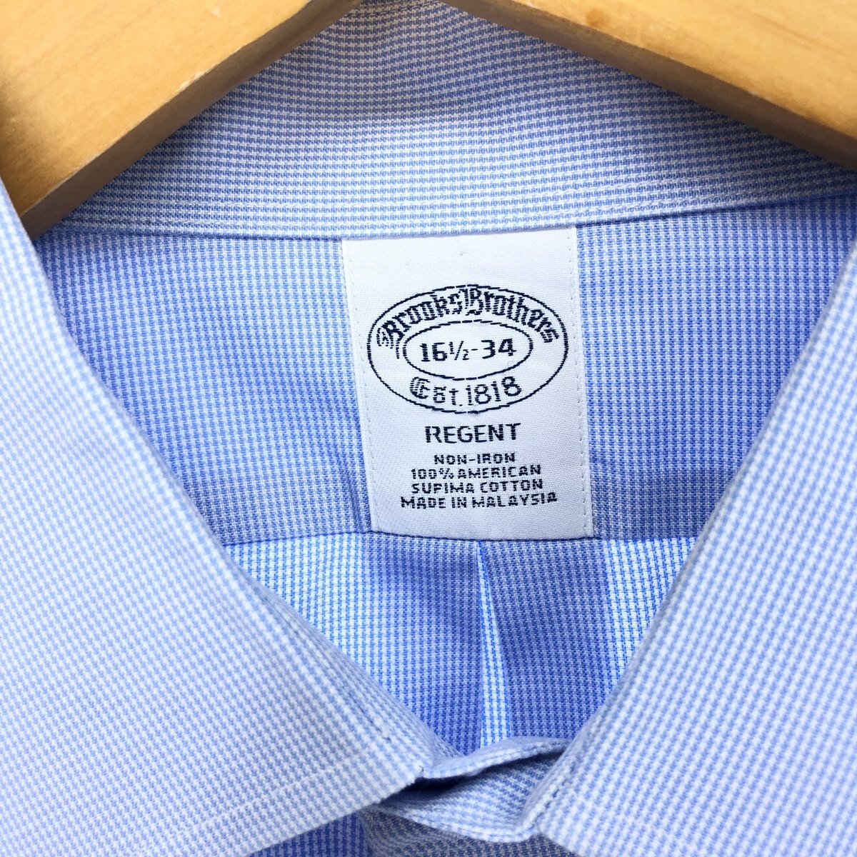  б/у одежда Brooks Brothers Brooks Brothers Est.1818 длинный рукав проверка рубашка мужской L /eaa451093 ss2501_10