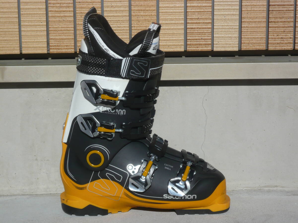 3即決!SALOMON/サロモン スキーブーツ X-PRO100 黒/白/オレンジ 3即決!SALOMON/サロモン スキーブーツ X-PRO100 黒/白/オレンジ