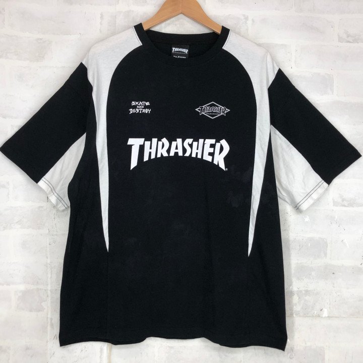 PUBLUX 別注 THRASHER パブリュクス スラッシャー ブランドロゴ GAME TEE 限定展開品 半袖 Tシャツ SIZE: M ブラック MH632024121610