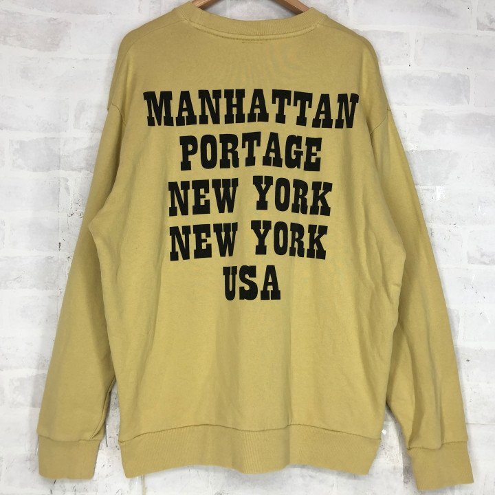 Manhattan Portage × PEANUTS Manhattan Poe te-ji× Peanuts 22FW тренировочный футболка SIZE: M желтый MH632024121315