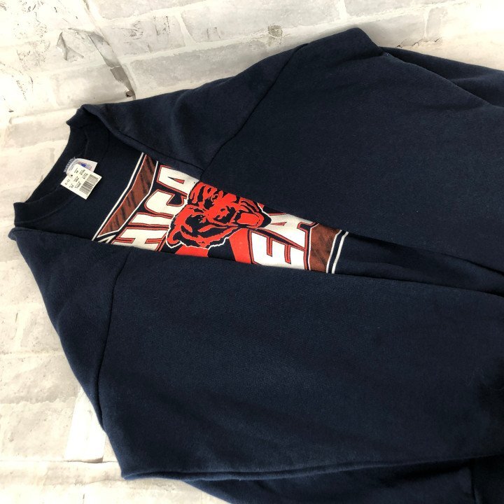 90's 00's LOGO7 タグ付き NFL シカゴベアーズ Chicago Bears USA制 トレーナー SIZE: XL ネイビー ヴィンテージ MU632024122306