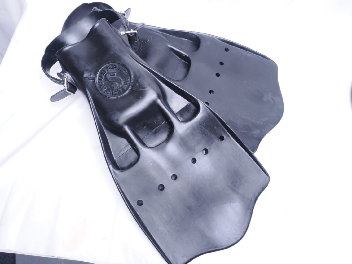 SCUBAPRO スキューバプロ JET FIN ジェットフィン サイズ:M カラー:ブラック made in USA ランク:A ダイビング用品 [3F-62524]