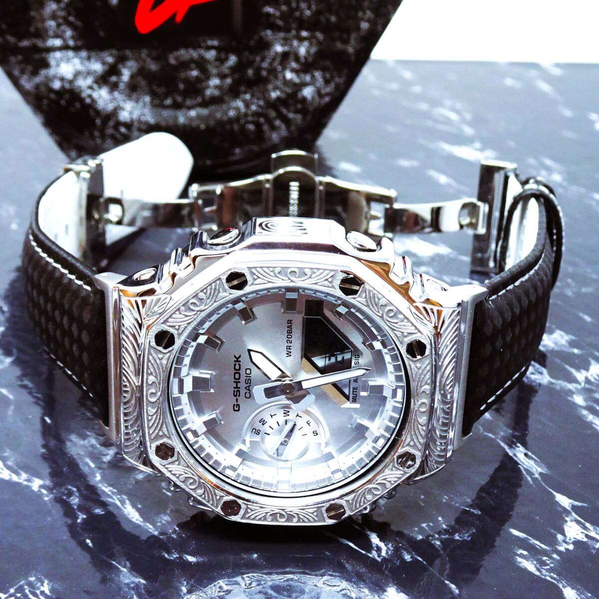 新品〓GショックCUSTOM・MADE腕時計本体付GA2100ステンレス製 新品〓GショックCUSTOM・MADE腕時計本体付GA2100ステンレス製