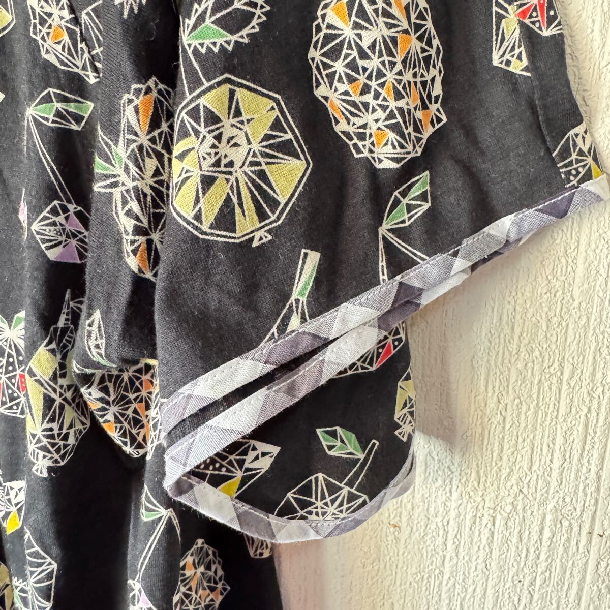 ポールスミス　ポールプラス　総柄　カットソー　チュニック　ブラック　M_画像6