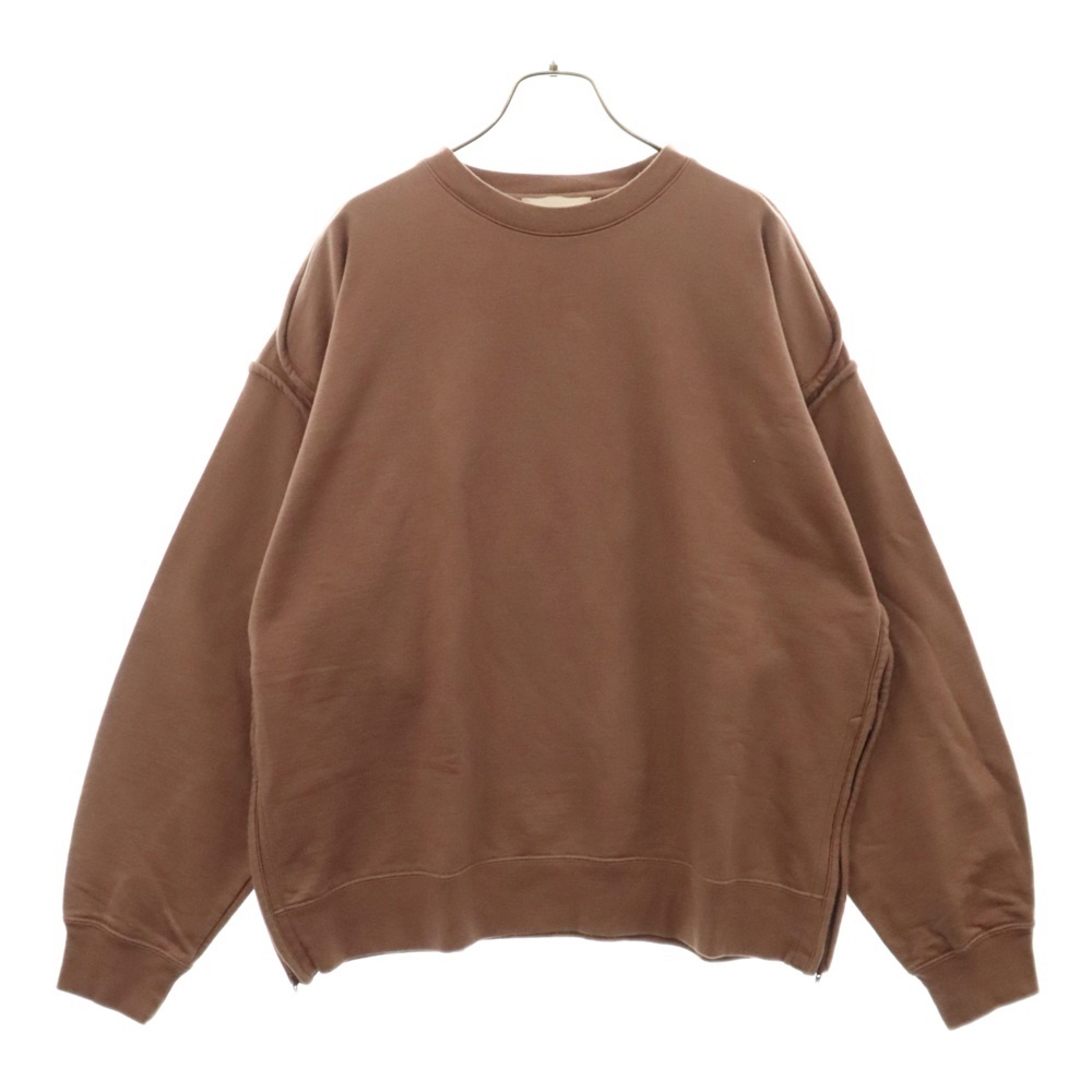 YOKE ヨーク 21SS OVERSIZED PIPING SWEAT SHIRT オーバーサイズ パイピング スウェット シャツ YK21SS0230CS ブラウン