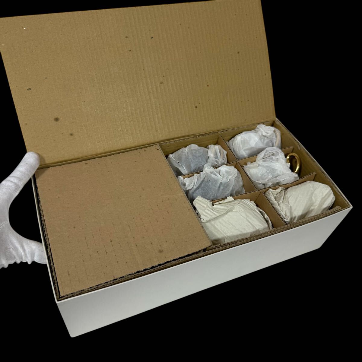 33320円 大倉陶園 カップ&ソーサー 6客セット 金彩 黒 (OKURA 33320円 大倉陶園 カップ&ソーサー 6客セット 金彩 黒 (OKURA