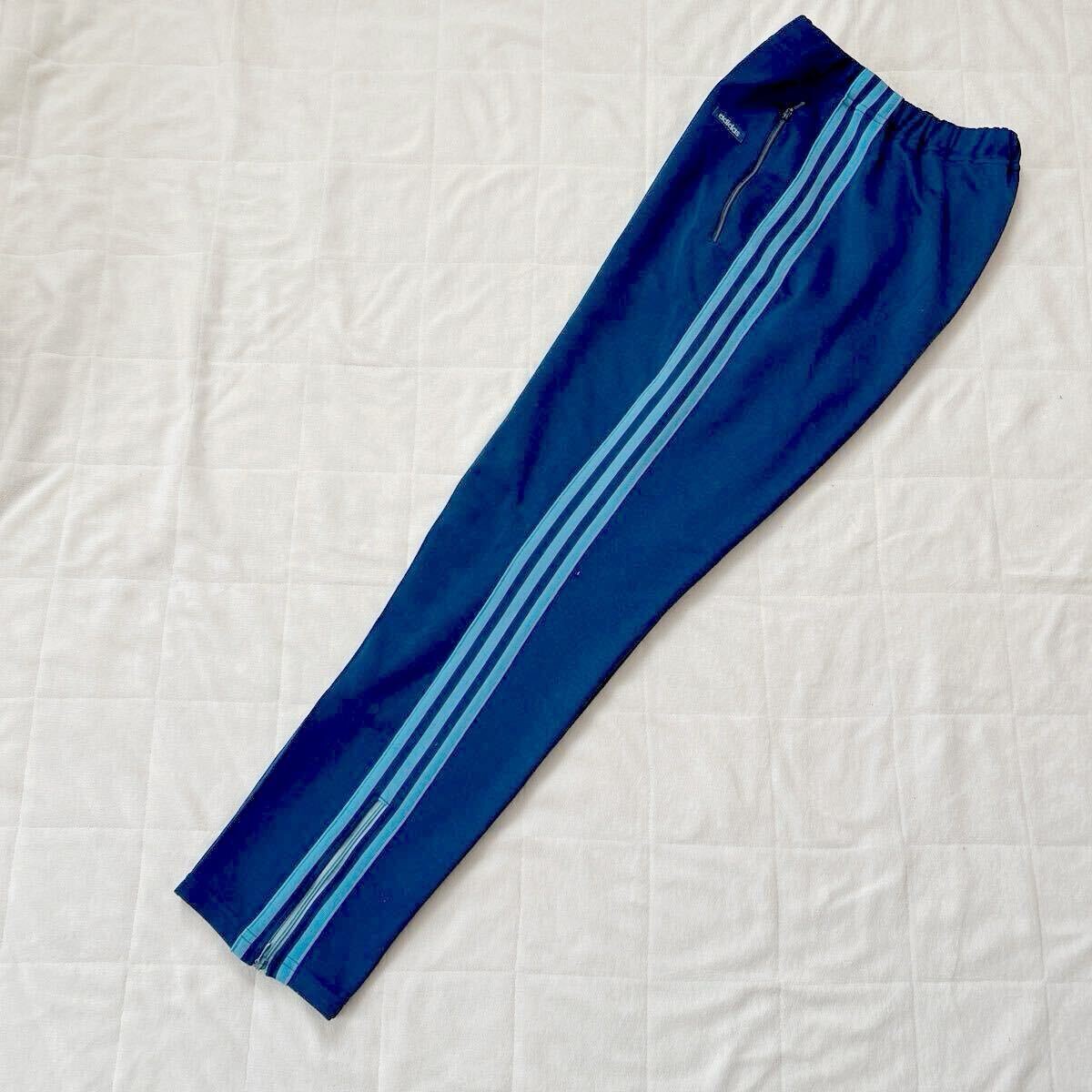 80's アディダス adidas デサント 3号 ネイビー 芋 ジャージ 80's アディダス adidas デサント 3号 ネイビー 芋 ジャージ