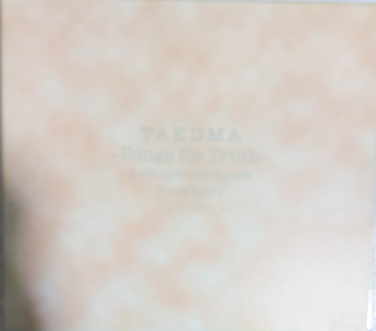 TAKUMA Songs For Truth 2002年リリース 邦楽 CD