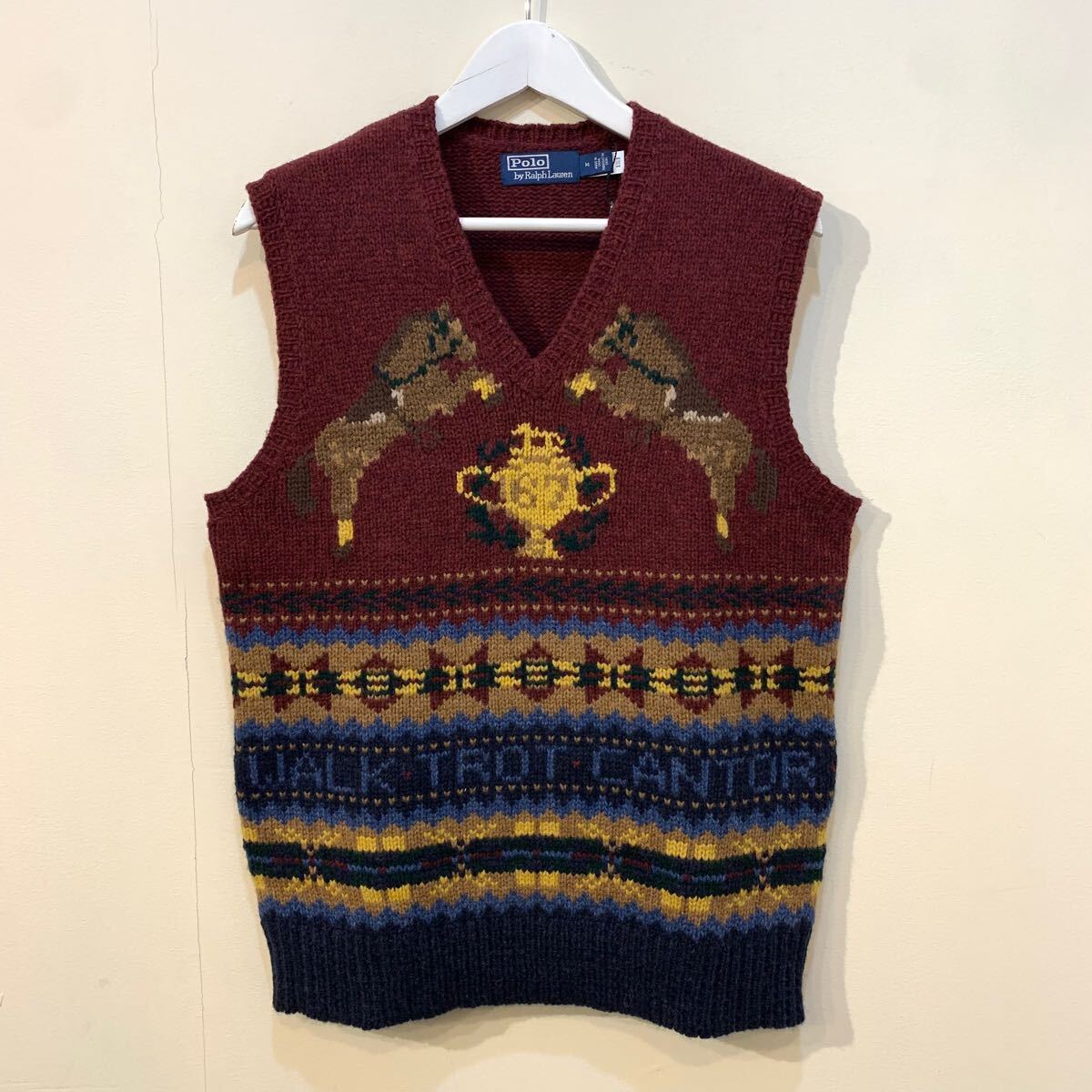未使用品 Polo Ralph Lauren FAIRISLE WOOL KNIT VEST ポロ 未使用品 Polo Ralph Lauren FAIRISLE WOOL KNIT VEST ポロ