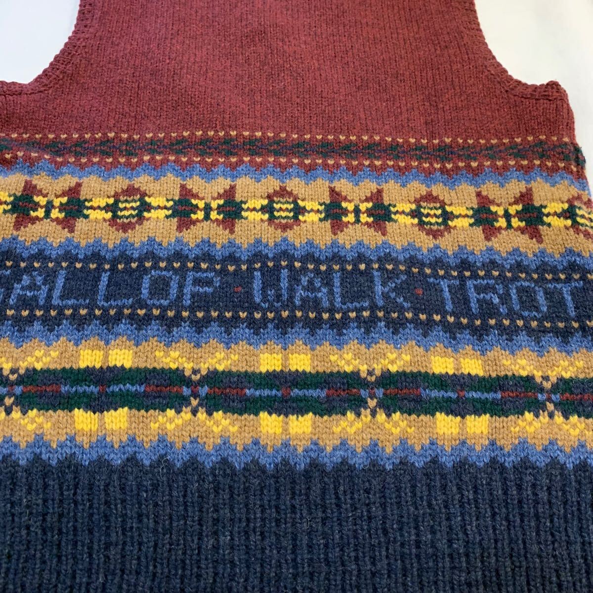 未使用品 Polo Ralph Lauren FAIRISLE WOOL KNIT VEST ポロ 未使用品 Polo Ralph Lauren FAIRISLE WOOL KNIT VEST ポロ