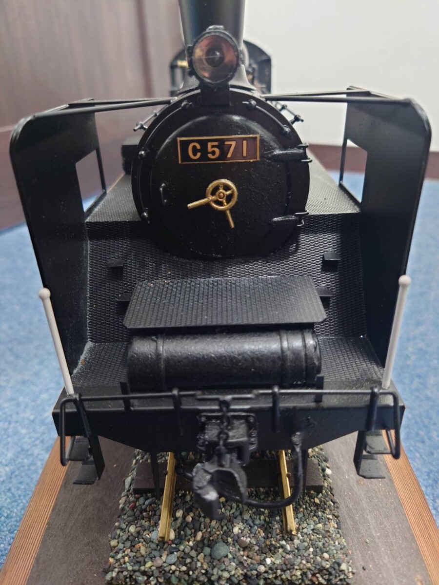 【超希少】C57型 模型機関車 ガラスケース付き Yahoo!オークション - 蒸気機関車 ガラスケース入り C57型(模型