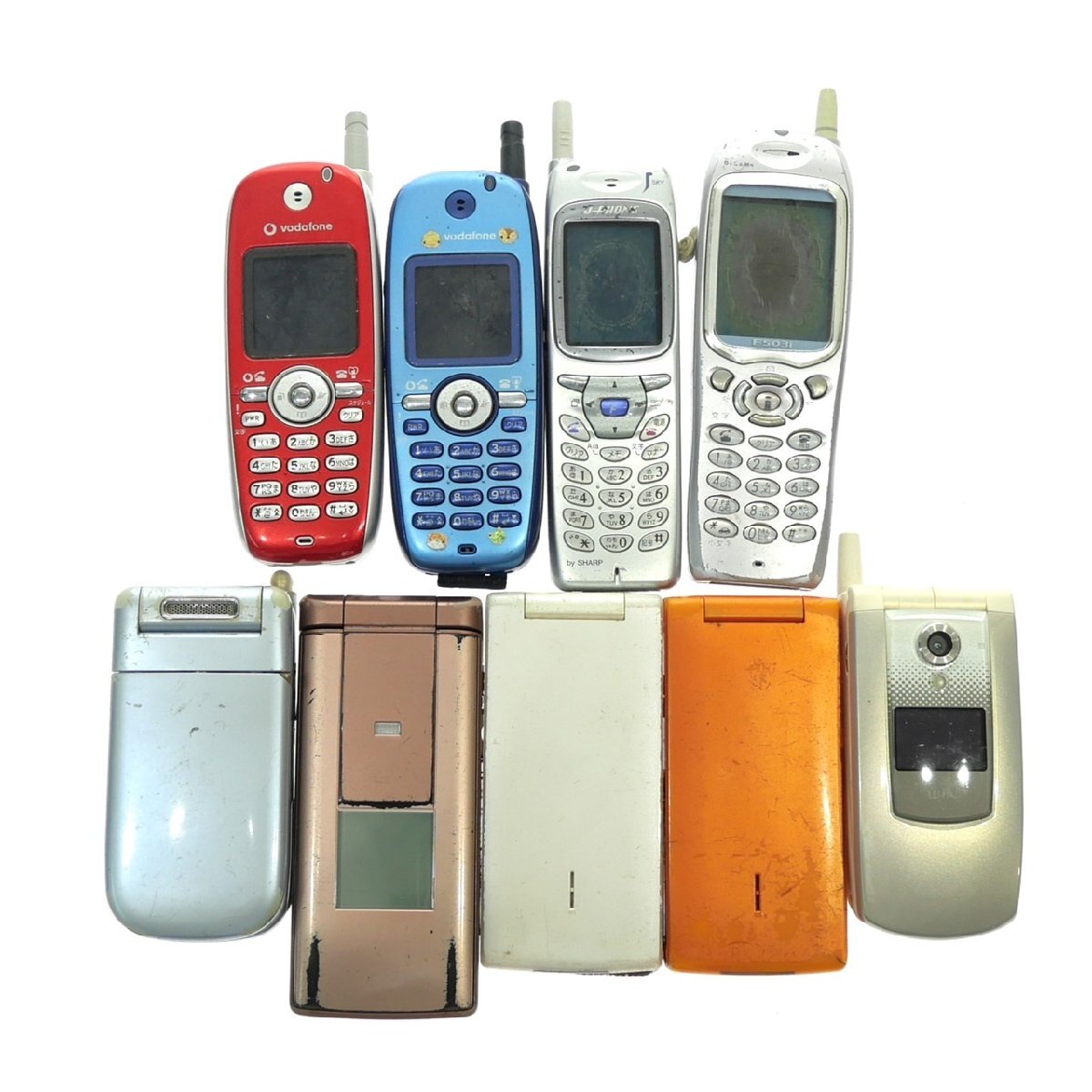 携帯電話 ジャンク まとめ売り 1円~ ジャンク ガラケー 携帯電話 Docomo au Softbank まとめ
