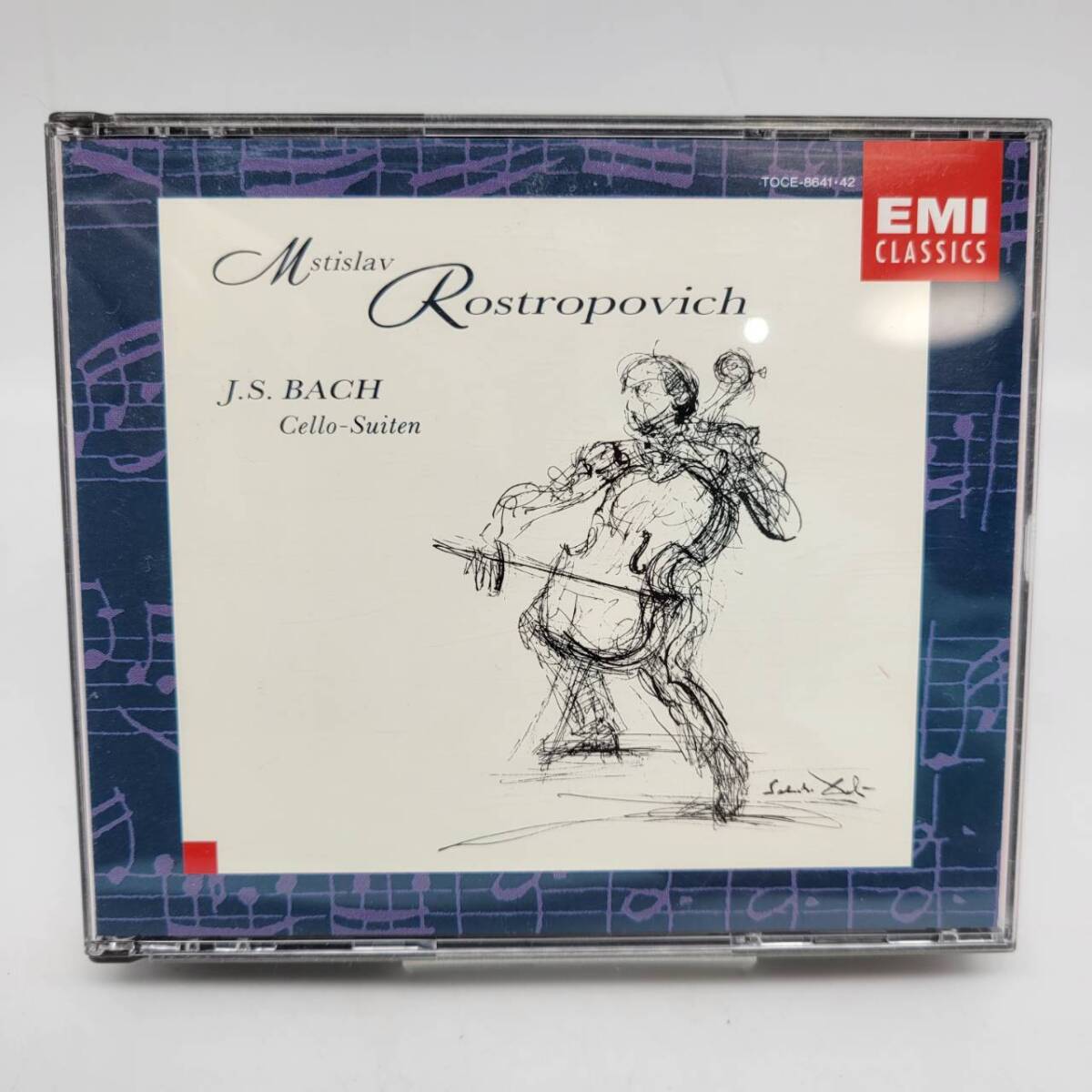 ⑩ ロストロポーヴィッチ / J.S.バッハ 無伴奏チェロ組曲(全曲) ｜ 2 CD / クラシック / CLASSIC / TOCE-8641・42