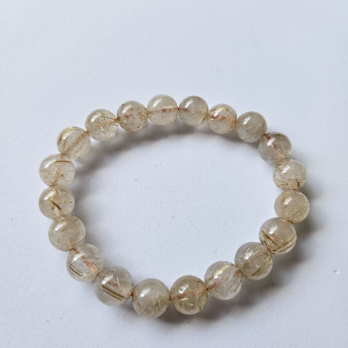 #03 ルチルクォーツ 10mm ルチル パワーストーン ブレスレット 天然石 ルチルクォーツブレスレット 金運 アクセサリー 天然ルチルクォーツ 