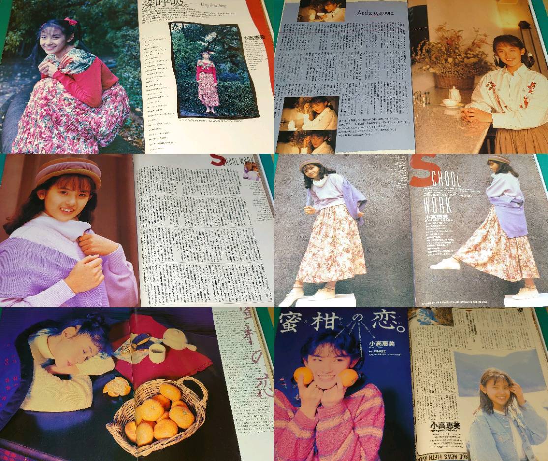 小高恵美 1987年〜1993年 大量 切り抜き ファイル 2冊 120P 小高恵美 1987年〜1994年 大量 切り抜き ファイル 2冊 120P