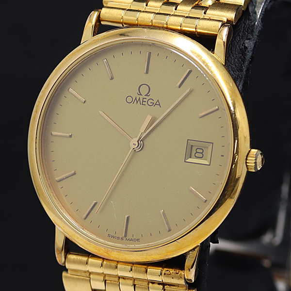 1円☆稼働◎良品【オメガ/OMEGA】デビル ゴールド文字盤 1円☆稼働◎良品【オメガ/OMEGA】デビル ゴールド文字盤