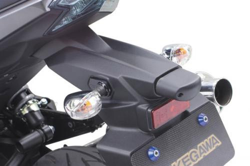 スペシャルパーツ武川 SP武川 Z125 PRO用 ストリームラインウインカーキット メッキボディー 05-08-0415_画像3