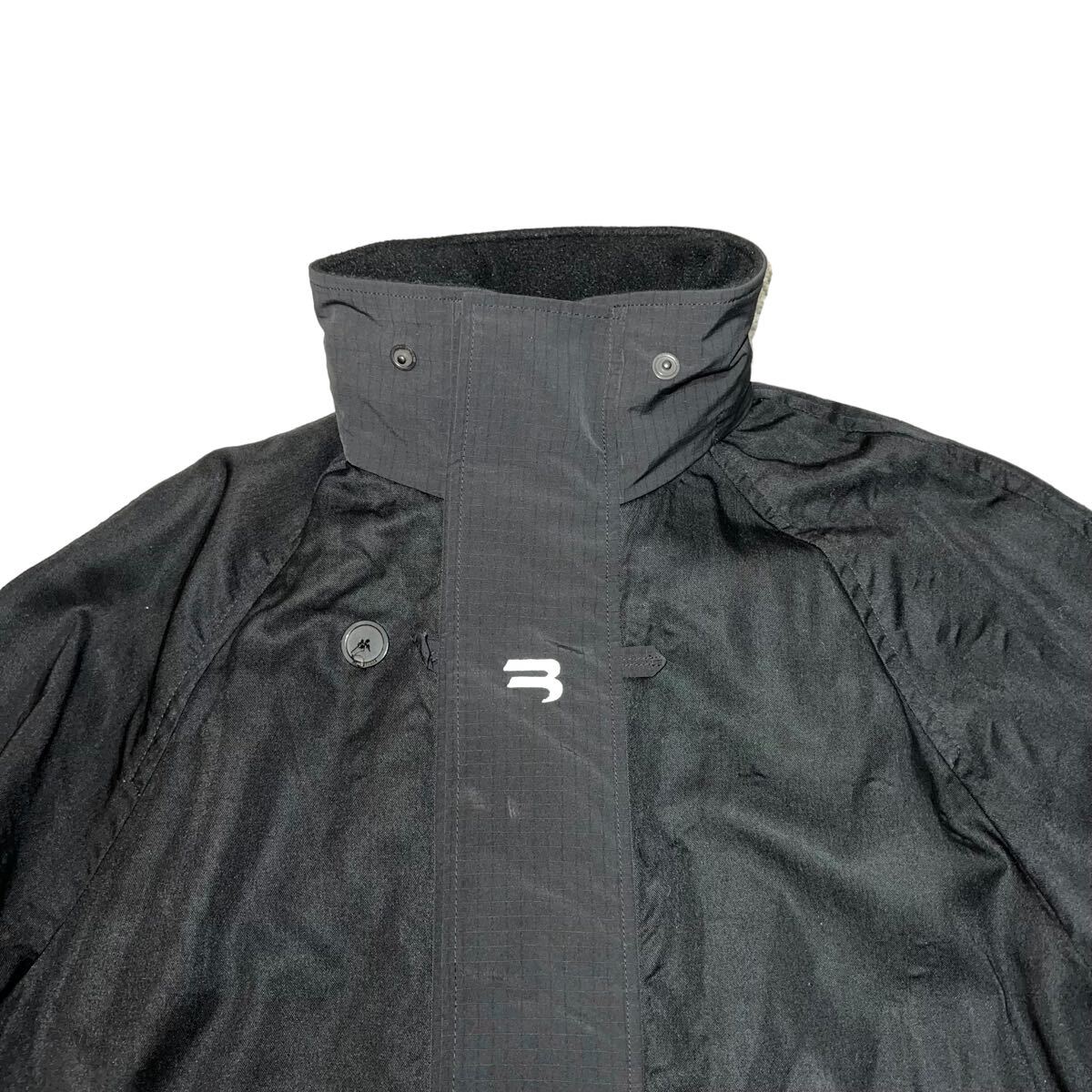 BALENCIAGA 2021AW HYBRID NYLON COTTON TRENCH HOODED JACKET BALENCIAGA 2021AW HYBRID NYLON COTTON TRENCH HOODED JACKET