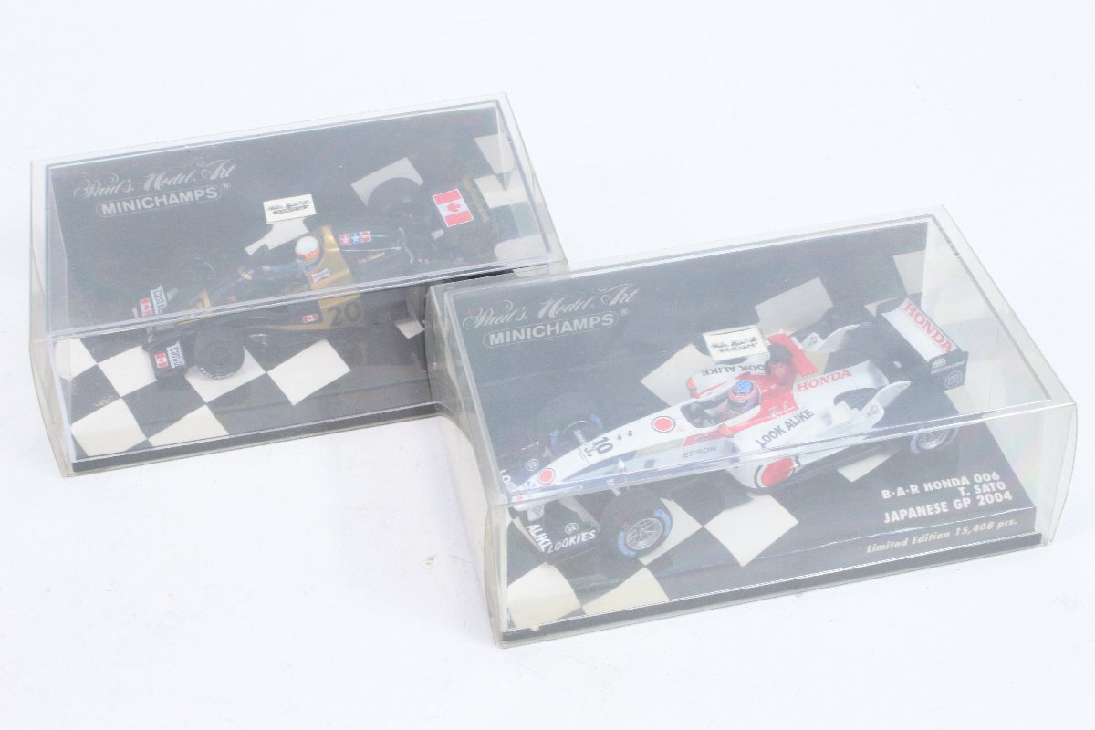 MINICHANPS ＊ 1/43 日本GP [1977 WOLF FORD WR1 J.SCHECKTER] [2004 B-A-R HONDA 006 T.SATO] セット ミニカー ＊ #660