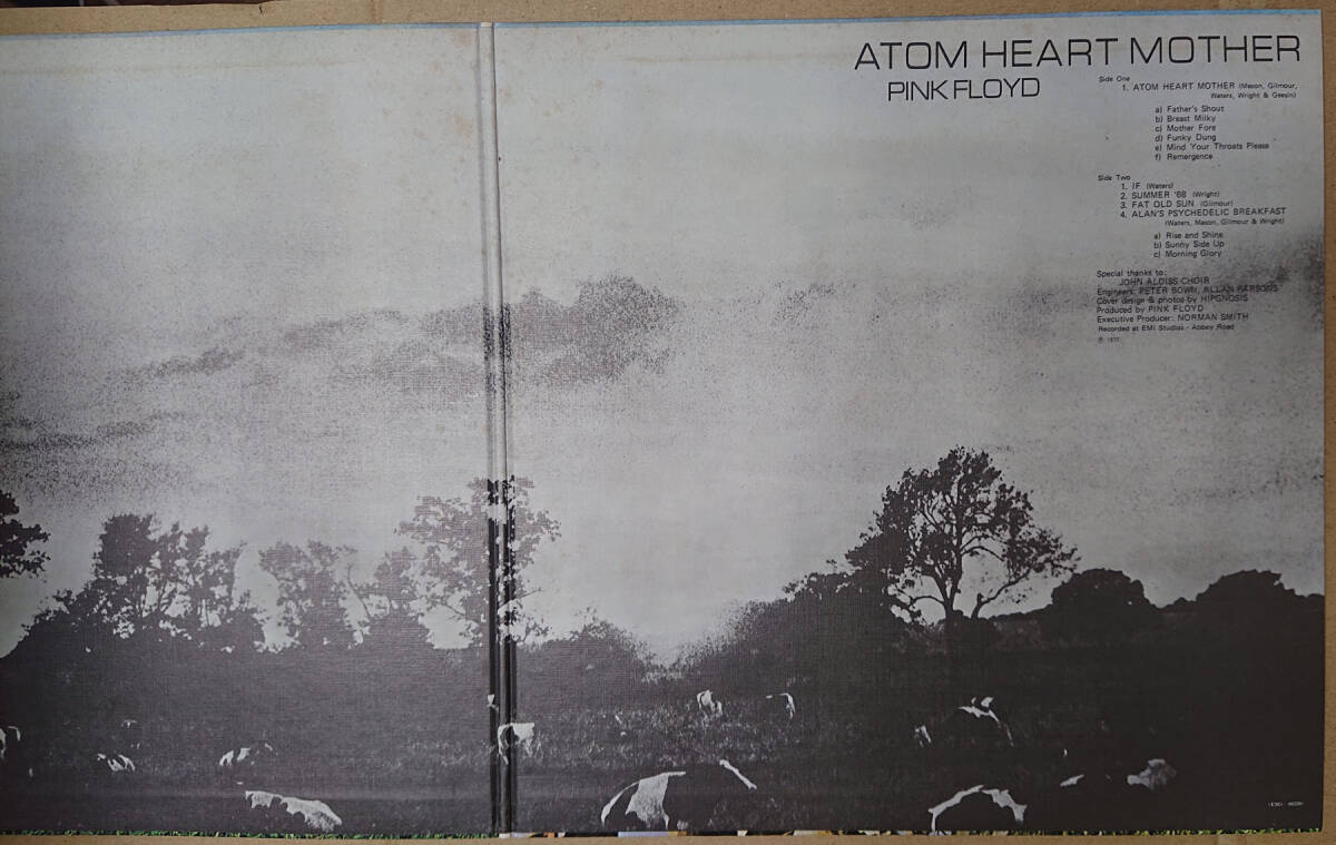PINK FLOYD розовый * floyd Atom Heart Mother.. сердце .NM Emi EMS-80320 JAPAN записано в Японии Vinyl LP 1974
