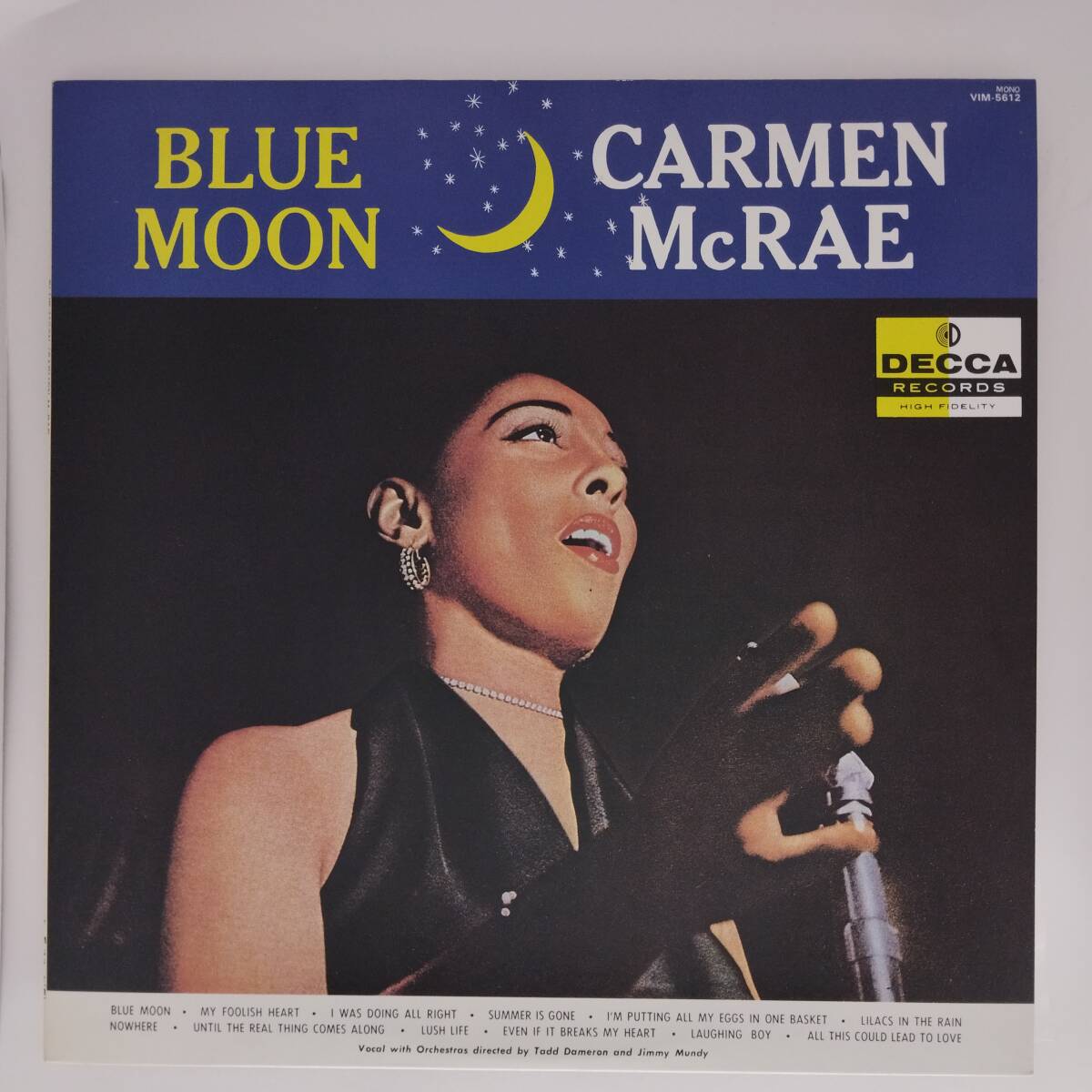 良盤屋◆LP◆Jazz:カーメン・マクレー/ブルー・ムーン☆Carmen McRae/Blue Moon◆Vocal◆J-3941