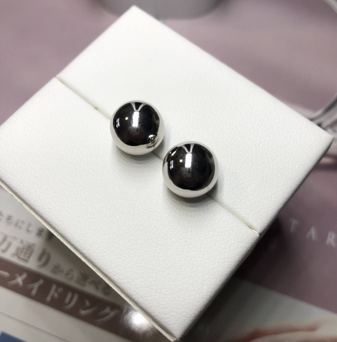 PAS TIERRA 【Lien】ローンドプチピアスA 箱付き ゴールド ピアス