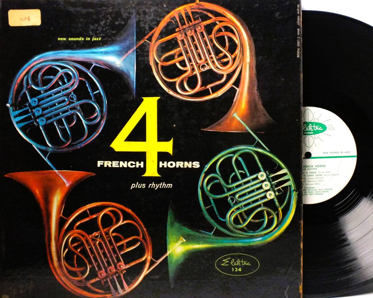 LP EKL 134 【ホルン】ジュリアス・ワトキンス　デヴィッド・アムラム　FOUR FRENCH HORNS PLUS RHYTHM 【8商品以上同梱で送料無料】2412