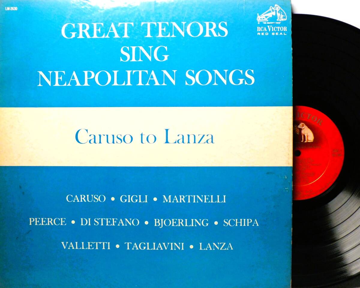 LP LM 2630 マリオ・ランツァ ティート・スキーパ ステファーノ GREAT TENORS SING NEAPOLITAN SONGS 【8商品以上同梱で送料無料】2412