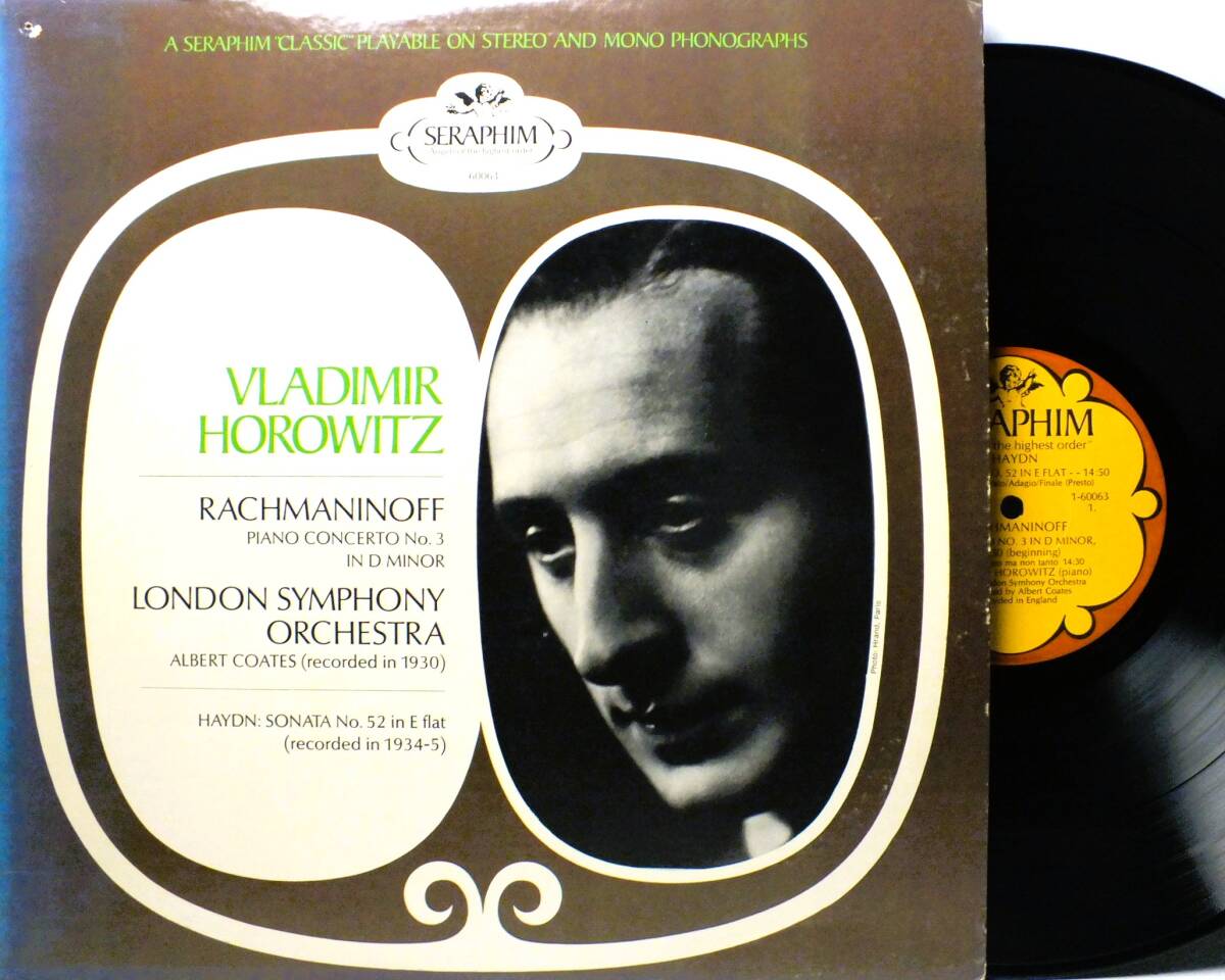 LP 60063 【ピアノ】ウラディミール・ホロヴィッツ　ラフマニノフ　ピアノ協奏曲 【8商品以上同梱で送料無料】2412